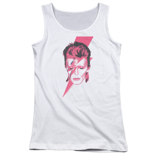 David Bowie Aladdin Sane Junior Women's Tank Top White