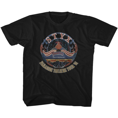 Styx Tour '81 Black Toddler T-Shirt