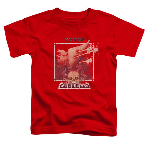 ZZ Top Deguello Cover S/S Toddler T-Shirt Red