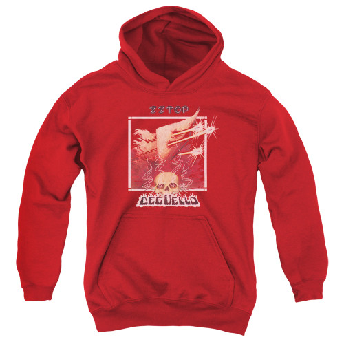 ZZ Top Deguello Cover Youth Pullover Hoodie Sweatshirt Red
