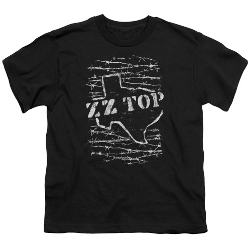 ZZ Top Barbed S/S Youth T-Shirt 18/1 Black