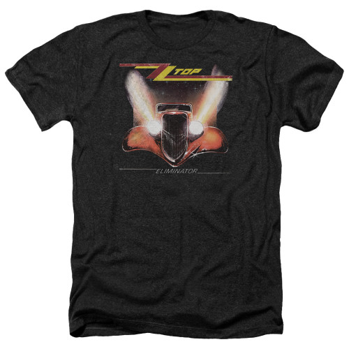 ZZ Top Eliminator Cover Adult T-Shirt Heather Black