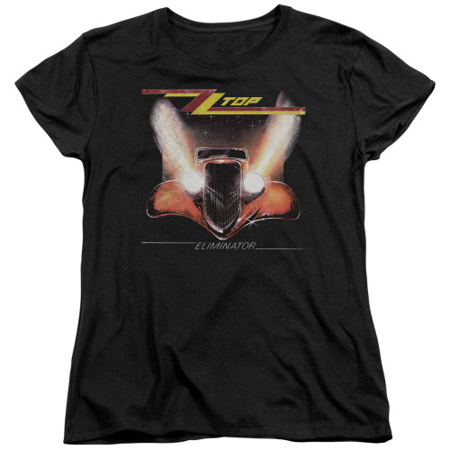 ZZ Top Eliminator Cover S/S Women's T-Shirt Black