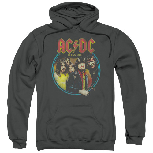AC/DC Highway To Hell Adult Pullover Hoodie Sweatshirt Charcoal