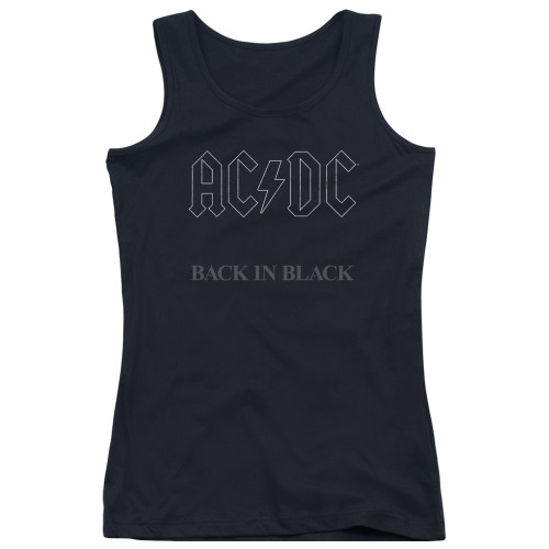 AC/DC Back In Black Junior Women's Tank Top T-Shirt Black