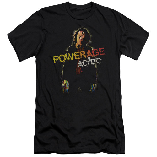AC/DC Powerage Adult 30/1 T-Shirt Black