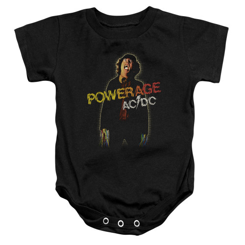 AC/DC Powerage Baby Onesie T-Shirt Black