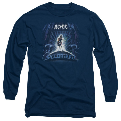 AC/DC Ballbreaker Adult Long Sleeve T-Shirt Navy