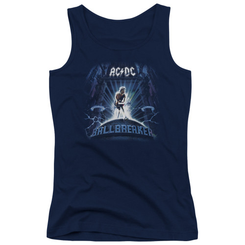 AC/DC Ballbreaker Junior Women's Tank Top T-Shirt Navy