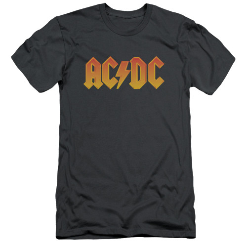 AC/DC Logo Adult 30/1 T-Shirt Charcoal