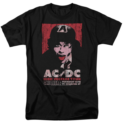 AC/DC High Voltage Live 1975 Adult 18/1 T-Shirt Black