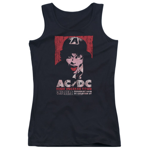AC/DC High Voltage Live 1975 Junior Women's Tank Top T-Shirt Black