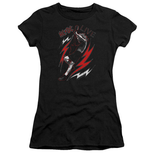 AC/DC Live HBO Junior Women's Sheer T-Shirt Black