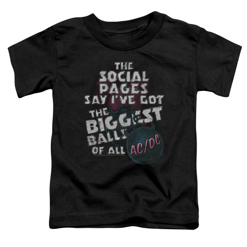 AC/DC Big Balls Toddler T-Shirt Black