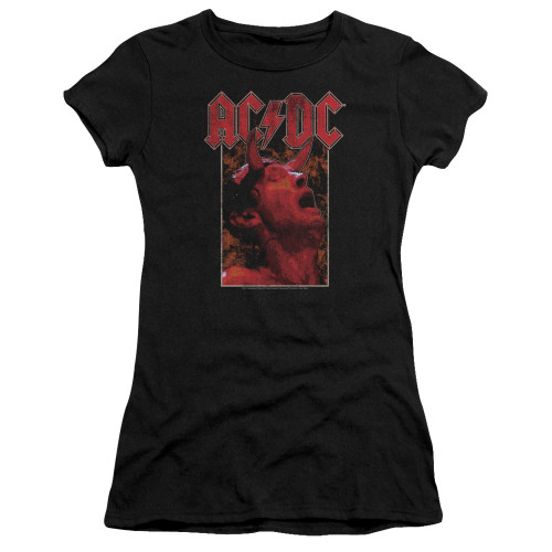 AC/DC Horns HBO Junior Women's Sheer T-Shirt Black