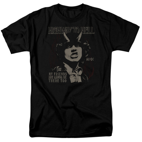 AC/DC My Friends Adult 18/1 T-Shirt Black