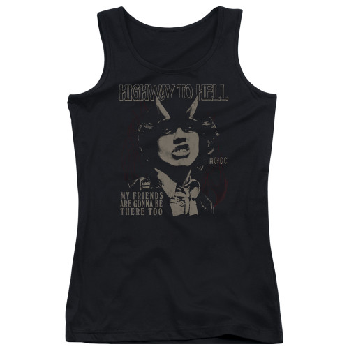 AC/DC My Friends Junior Women's Tank Top T-Shirt Black