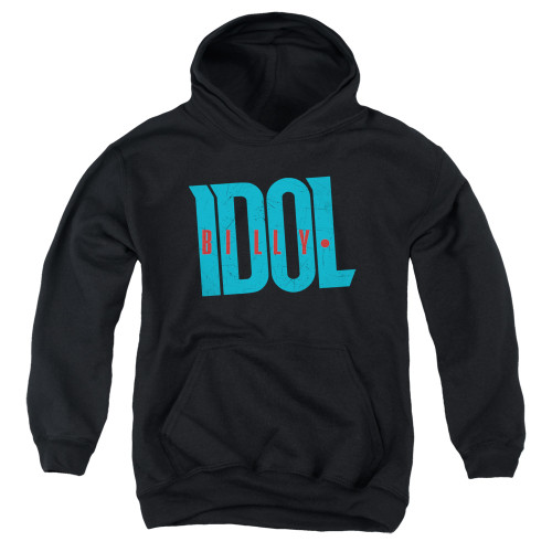 Billy Idol Logo Youth Pullover Hoodie Sweatshirt Black