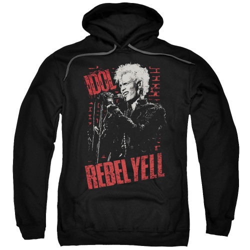Billy Idol Brick Wall Adult Pullover Hoodie Sweatshirt Black