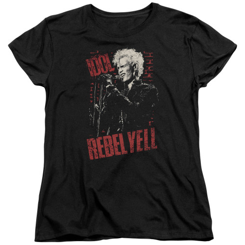 Billy Idol Brick Wall Women's T-Shirt Black