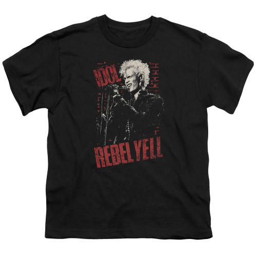 Billy Idol Brick Wall Youth 18/1 T-Shirt Black
