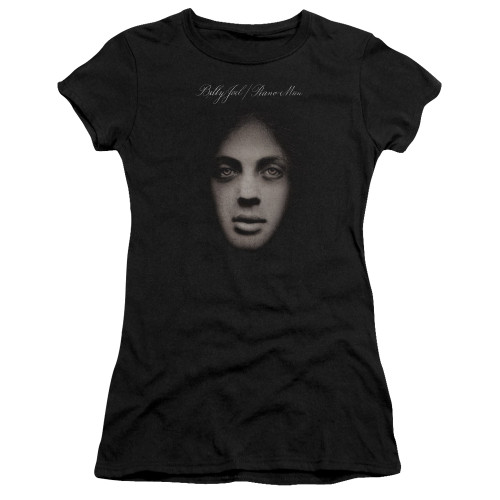 Billy Joel Piano Man Cover Junior Women's Sheer T-Shirt Black