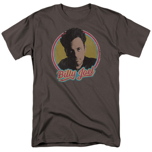 Billy Joel Billy Joel Adult 18/1 T-Shirt Charcoal