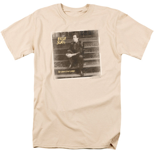 Billy Joel An Innocent Man Adult 18/1 T-Shirt Cream