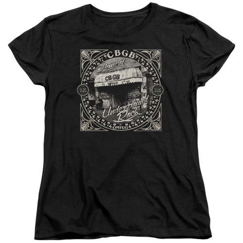 CBGB Front Door Women's T-Shirt Black