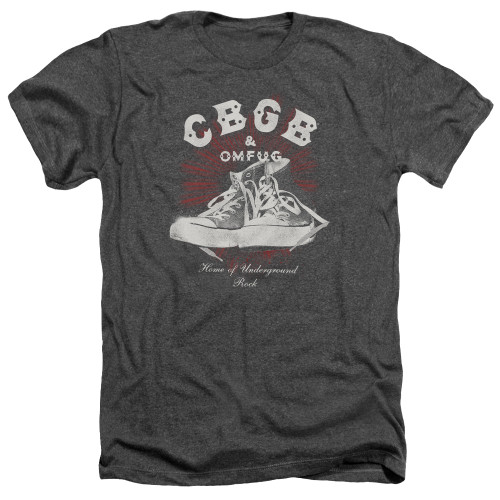 CBGB High Tops Adult Heather T-Shirt Charcoal