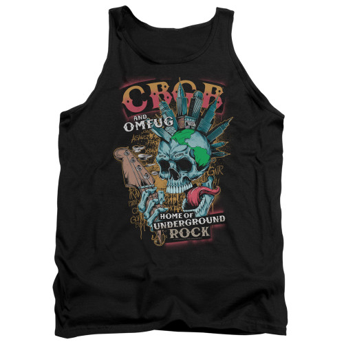 CBGB City Mowhawk Adult Tank Top T-Shirt Black