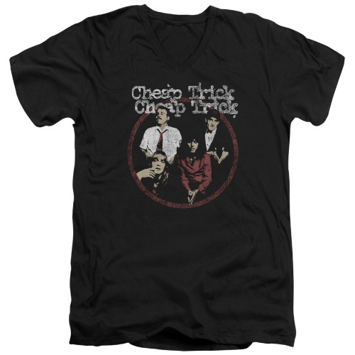 Cheap Trick Cheap Trick Adult V-Neck T-Shirt Black
