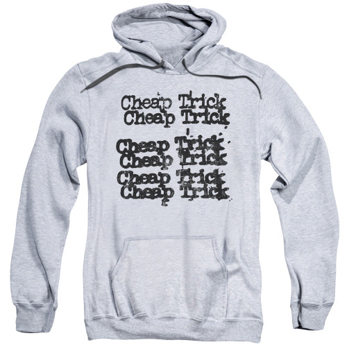 Cheap Trick Cheap Trick Logo Adult Pullover Hoodie Sweatshirt Athletic Heather