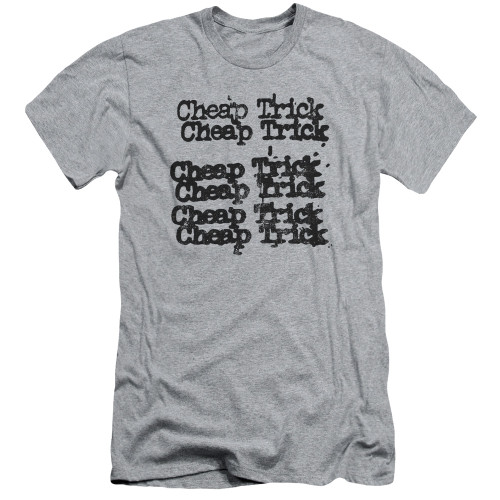 Cheap Trick Cheap Trick Logo Adult 30/1 T-Shirt Athletic Heather