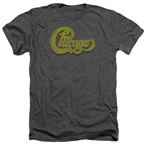 Chicago Distressed Adult Heather T-Shirt Charcoal