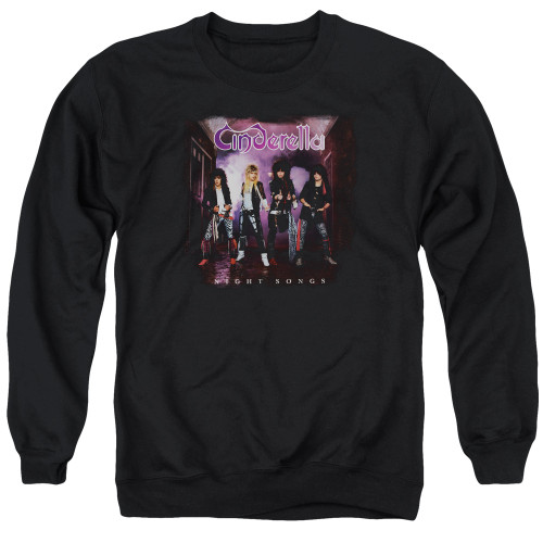Cinderella Night Songs Adult Crewneck Sweatshirt Black