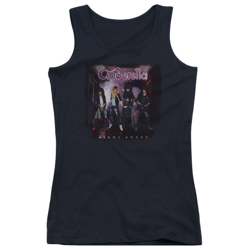 Cinderella Night Songs Junior Women's Tank Top T-Shirt Black