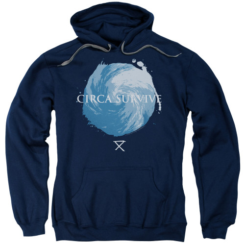Circa Survive Storm Adult Pullover Hoodie Sweatshirt Navy
