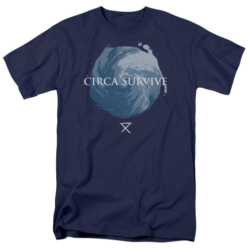 Circa Survive Storm Adult 18/1 T-Shirt Navy