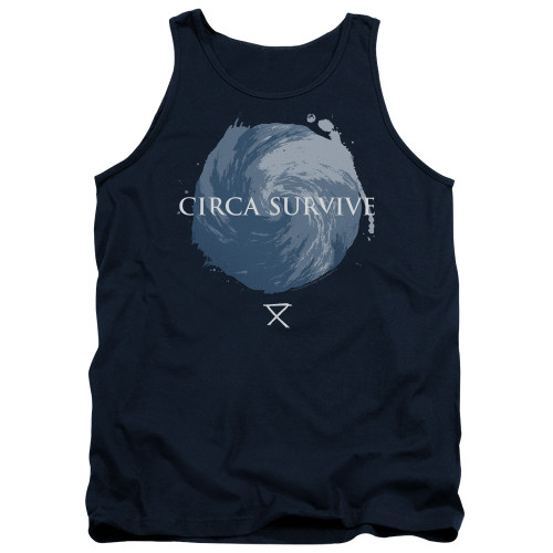 Circa Survive Storm Adult Tank Top T-Shirt Navy