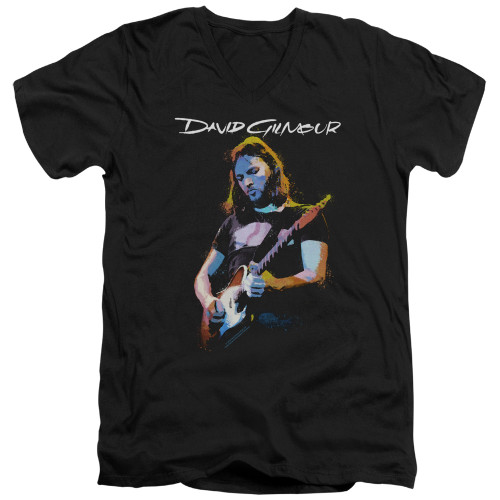 David Gilmour Guitar Gilmour Adult V-Neck T-Shirt Black