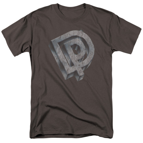 Deep Purple DP Logo Adult 18/1 T-Shirt Charcoal