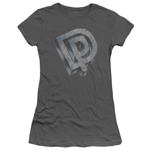 Deep Purple DP Logo Junior Women's Sheer T-Shirt Charcoal