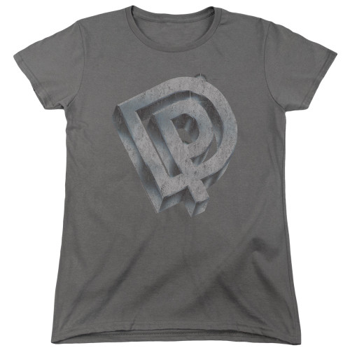 Deep Purple DP Logo Women's T-Shirt Charcoal