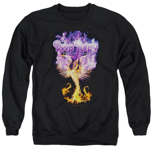 Deep Purple Phoenix Rising Adult Crewneck Sweatshirt Black