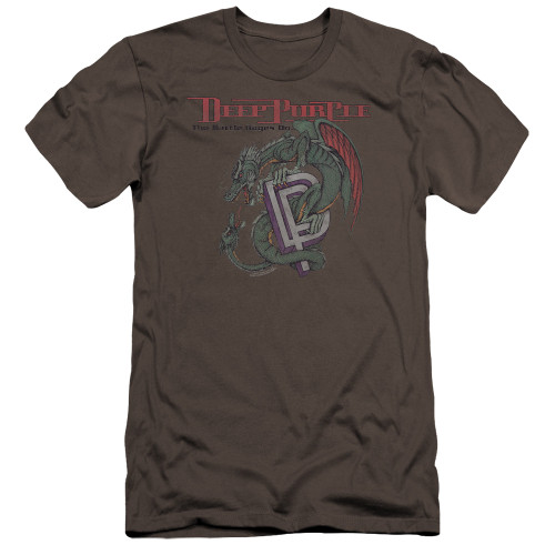 Deep Purple The Battle Rages On HBO Adult 30/1 T-Shirt Charcoal