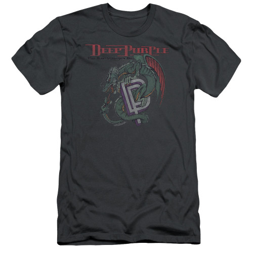 Deep Purple The Battle Rages On Adult 30/1 T-Shirt Charcoal