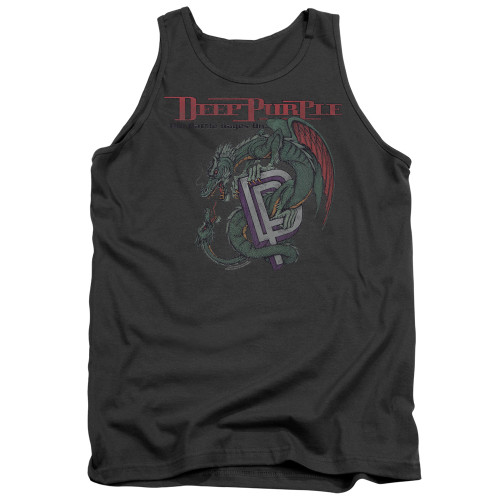 Deep Purple The Battle Rages On Adult Tank Top T-Shirt Charcoal