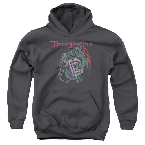 Deep Purple The Battle Rages On Youth Pullover Hoodie Sweatshirt Charcoal
