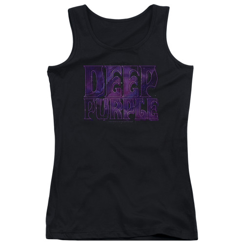 Deep Purple Spacey Junior Women's Tank Top T-Shirt Black